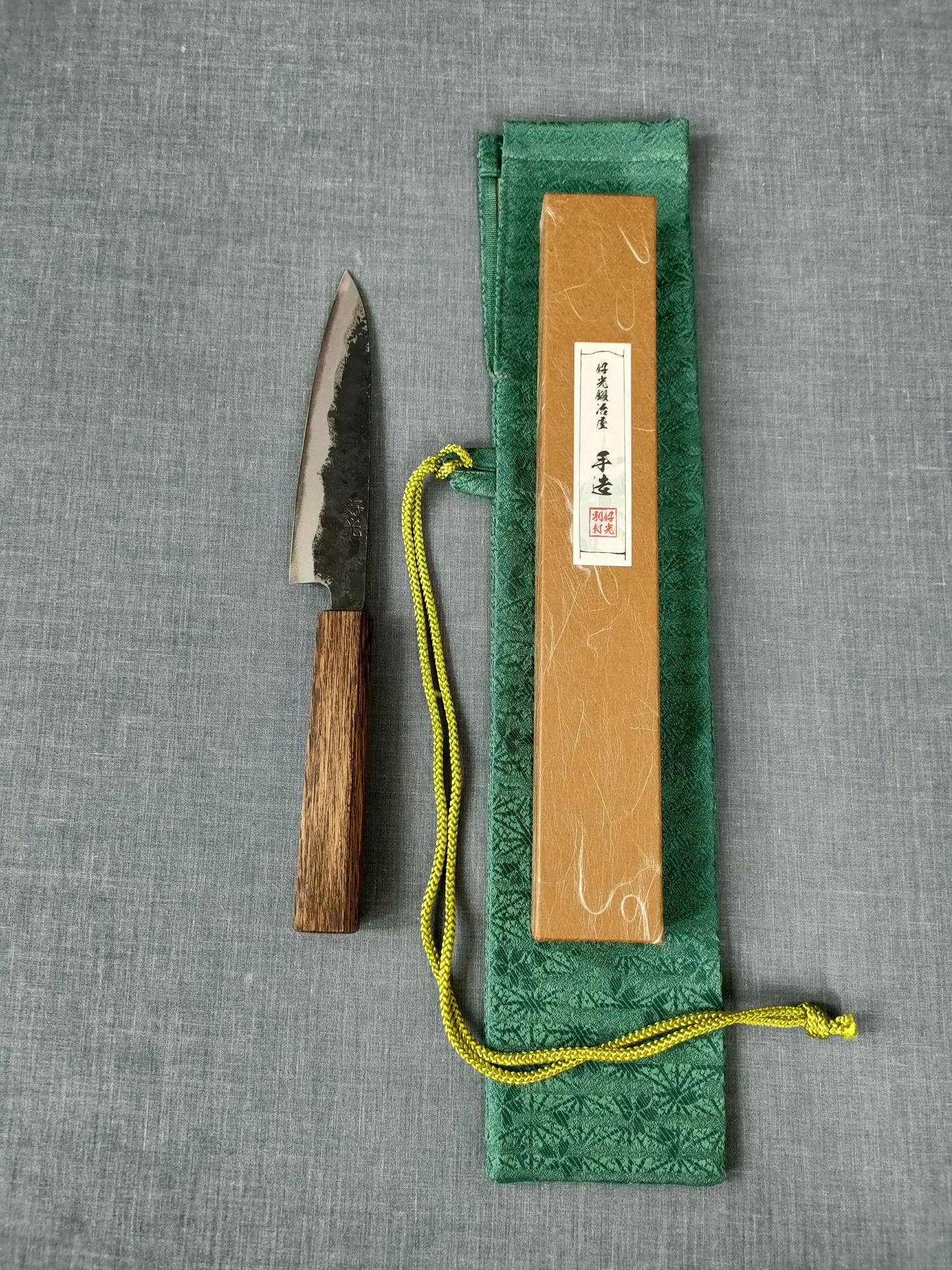 Yosimitu Kajiya | Petty 140mm | Shirogami 2 | Dark Oak