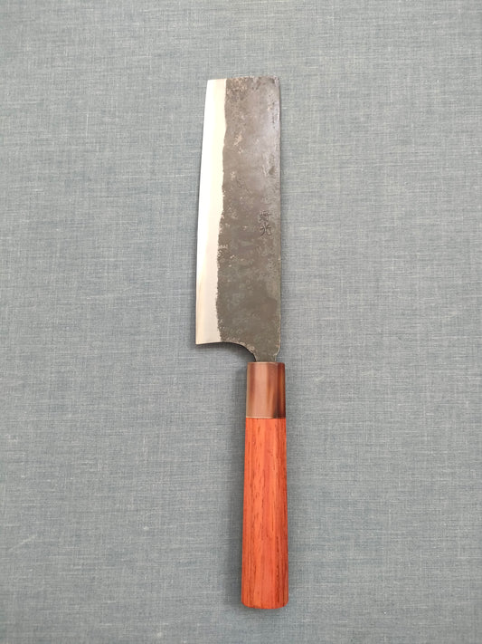 Yosimitu Kajiya | Nakiri 158mm | Shirogami 2 | Quince & Horn