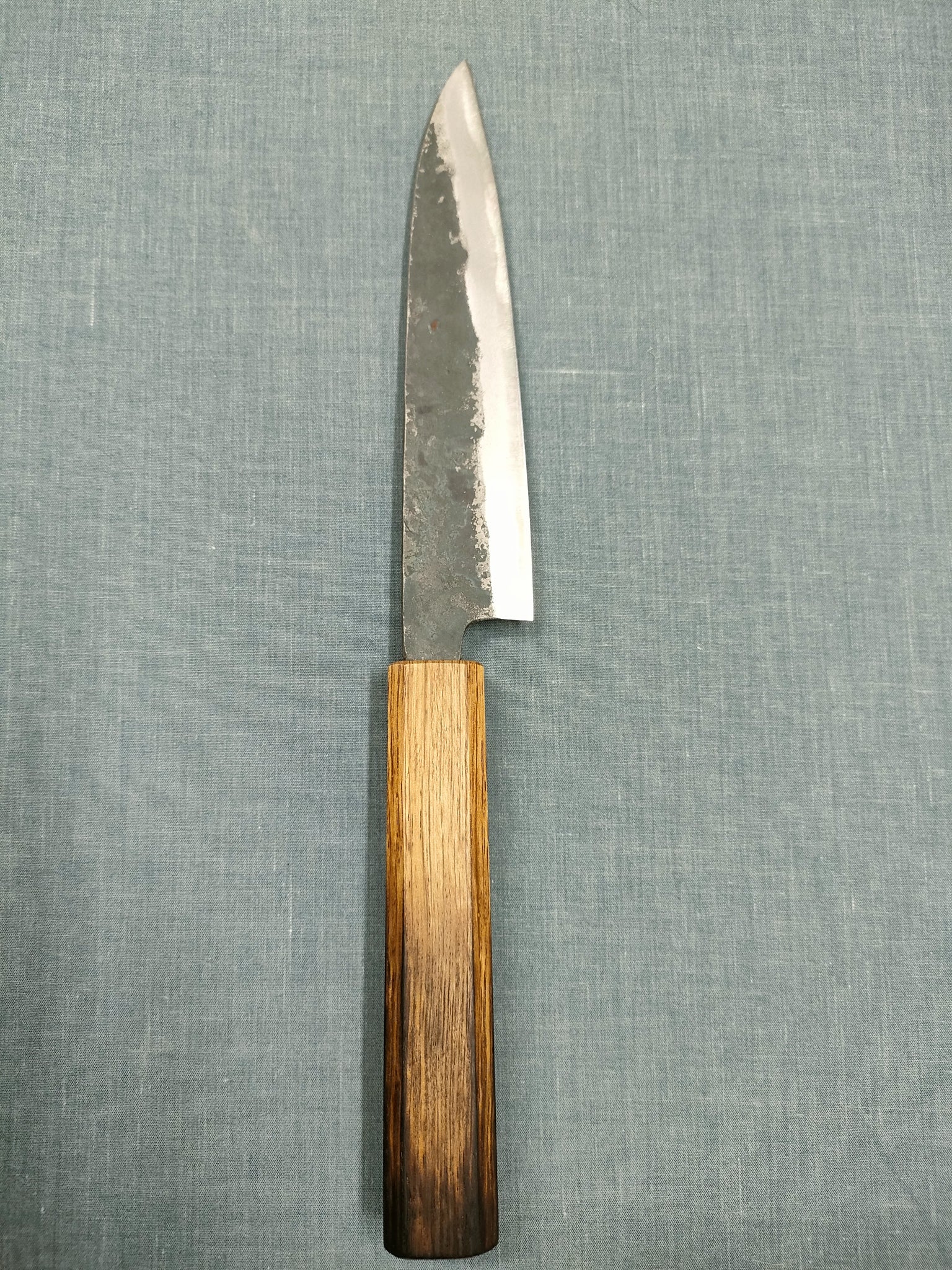 Yosimitu Kajiya Petty 135mm Shirogami 2 Oak Yaki