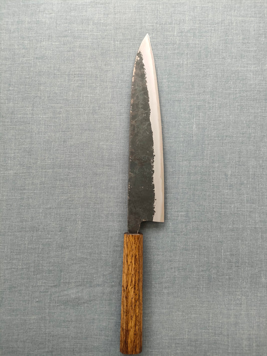 Yosimitu Kajiya Gyuto 240mm Shirogami 2 Dark Oak