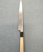 Sakai Kikumori | Kikuzuki Kuro | Yanagiba 240mm | Horn Magnolia