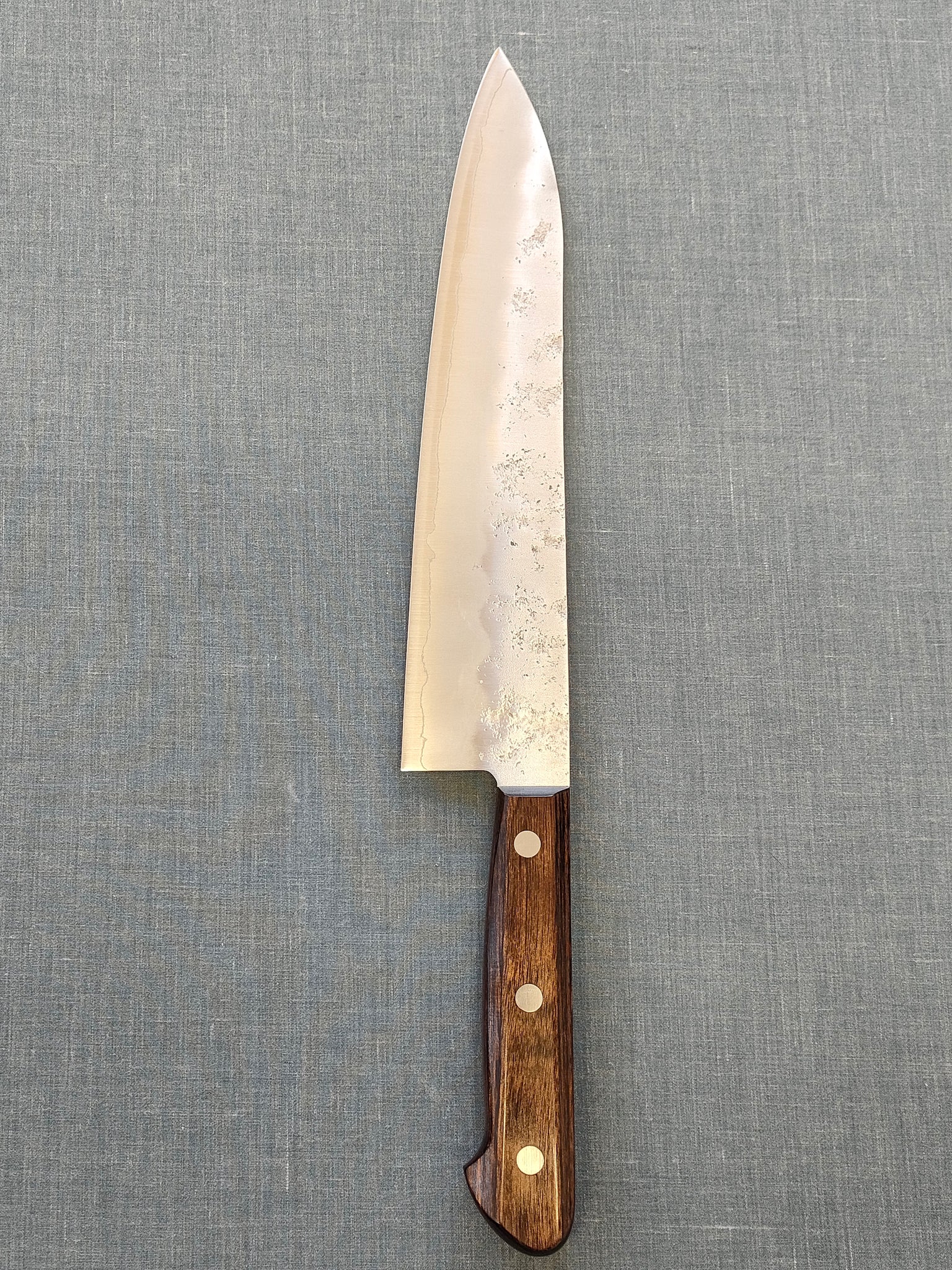 Tsunehisa Gyuto 210mm Ginsan 3 Brown handle