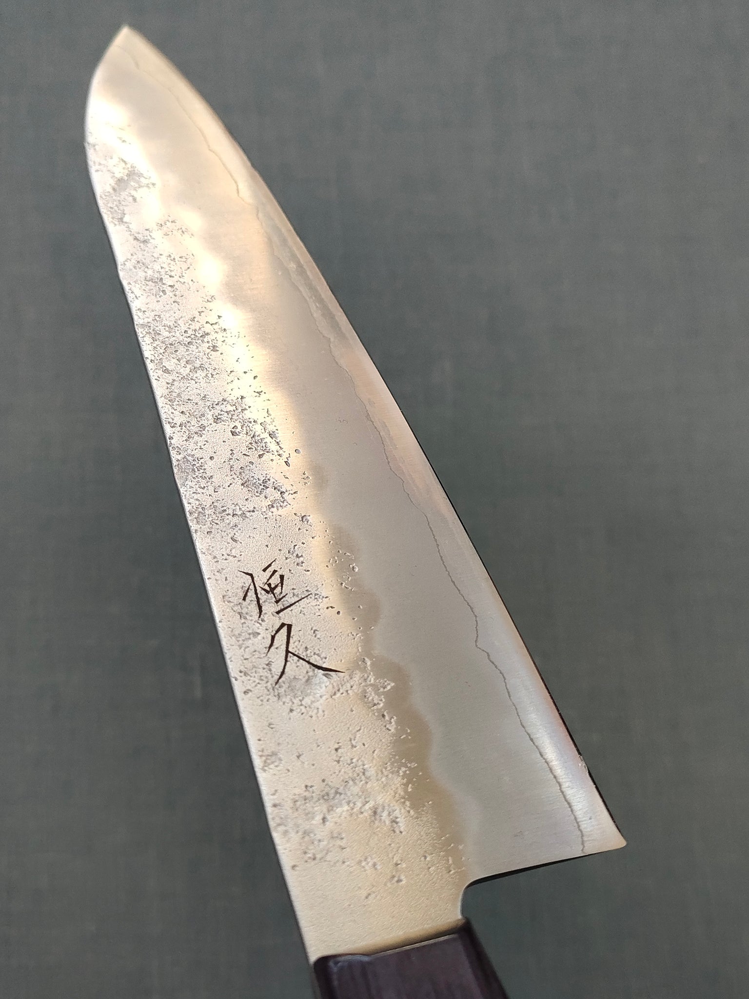 Tsunehisa Gyuto 210mm Ginsan 3 Purple handle