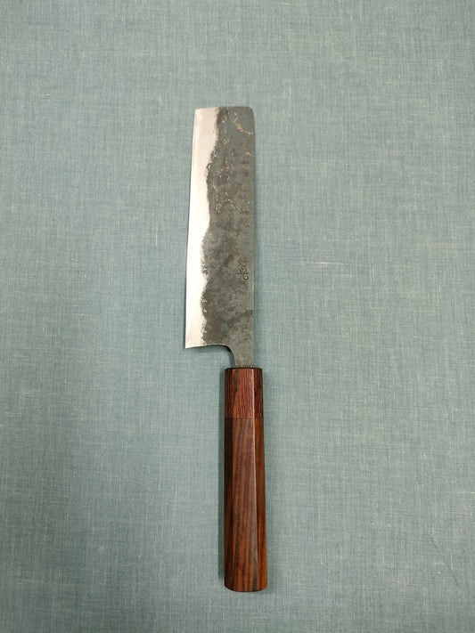 Yosimitu Kajiya Nakiri 160mm Shirogami 2 Rosewood