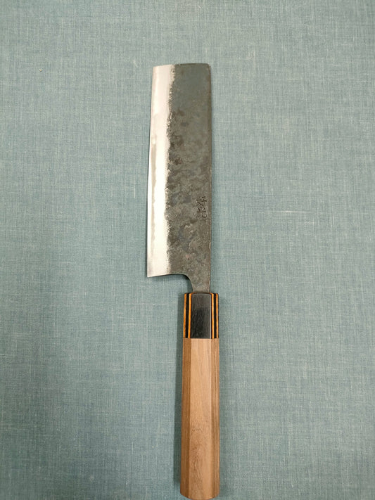 Yosimitu Kajiya Nakiri 160mm Shirogami 2 Walnut