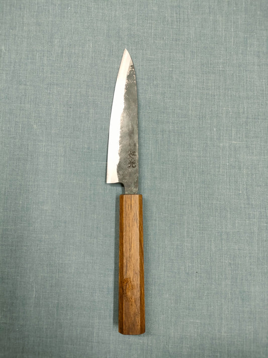 Yosimitu Kajiya Petty 130mm Shirogami 2 Dark Oak