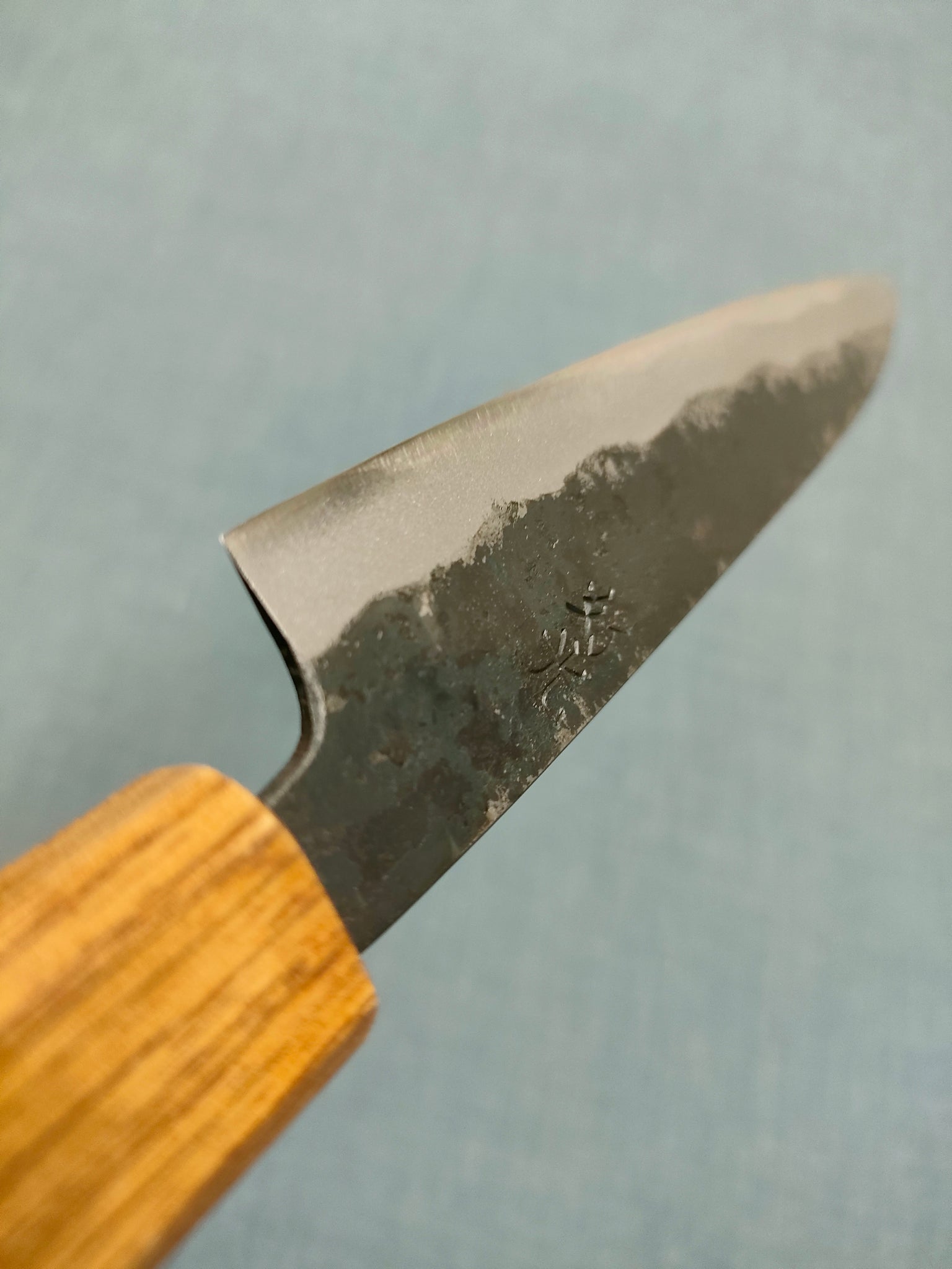 Yosimitu Kajiya Petty 135mm Shirogami 2 Oak Yaki