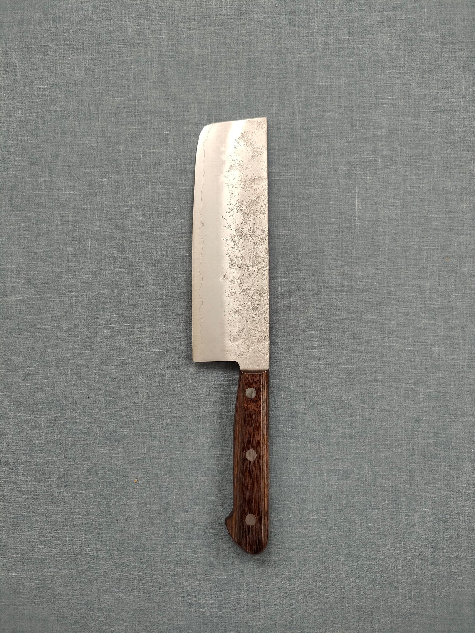 Tsunehisa Nakiri 165mm Ginsan 3 Brown Handle