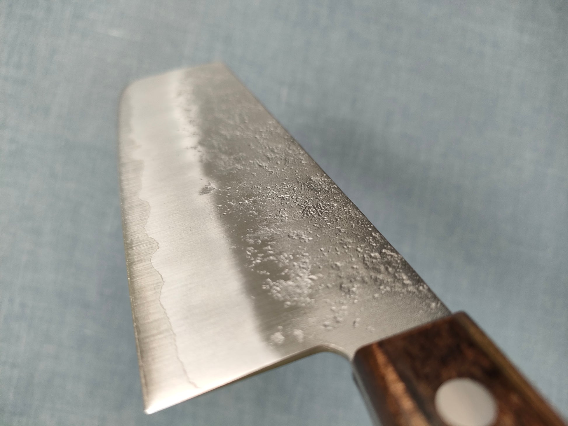 Tsunehisa | Nashiji | Nakiri 165mm | Ginsan 3 | Brown Handle