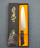 Masutani | Kokuryu | Gyuto 180mm | VG10 Damascus | Blue Pakka