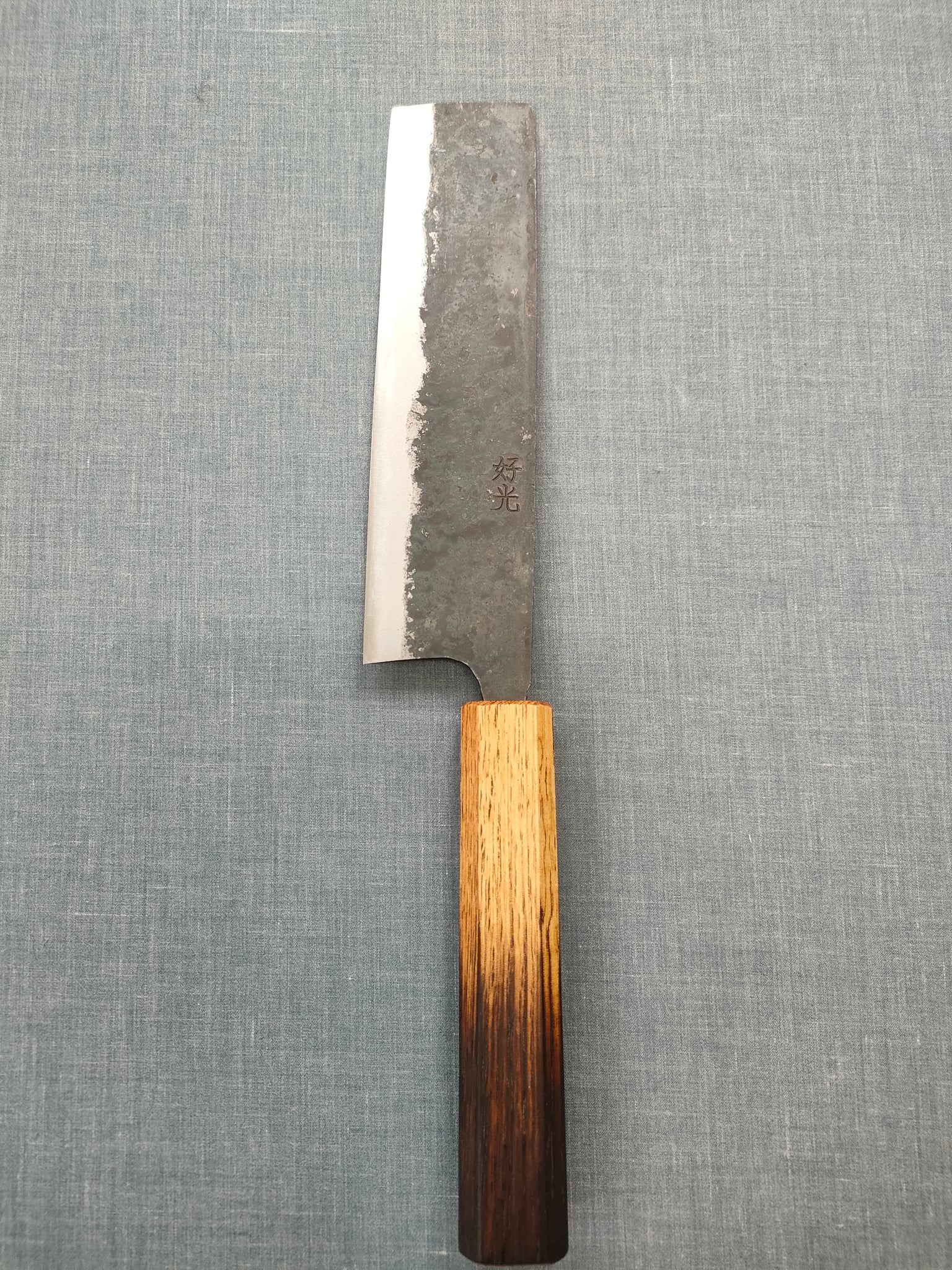 Yosimitu Kajiya |  Nakiri 160mm | Shirogami 2 | Oak Yaki