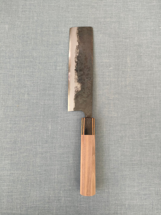 Yosimitu Kajiya |  Nakiri 162mm | Shirogami 2 | Walnut