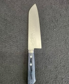 Masutani | Kokuryu | Santoku 170mm | VG10 Damascus | Blue Pakka