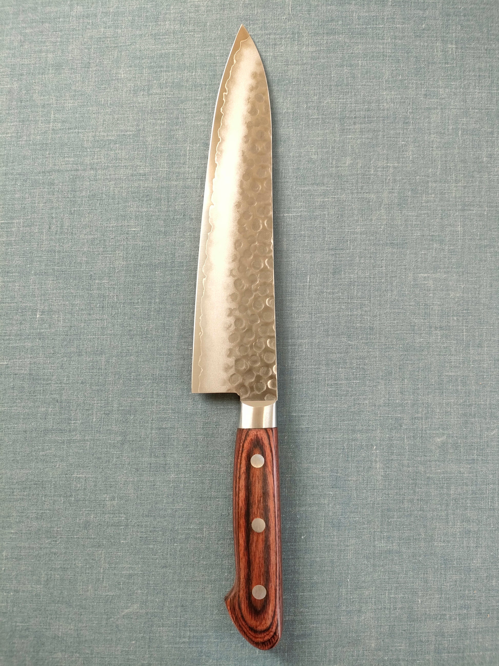 Tsunehisa | Gyuto 210mm | Tsuchime VG10 | Brown Pakka