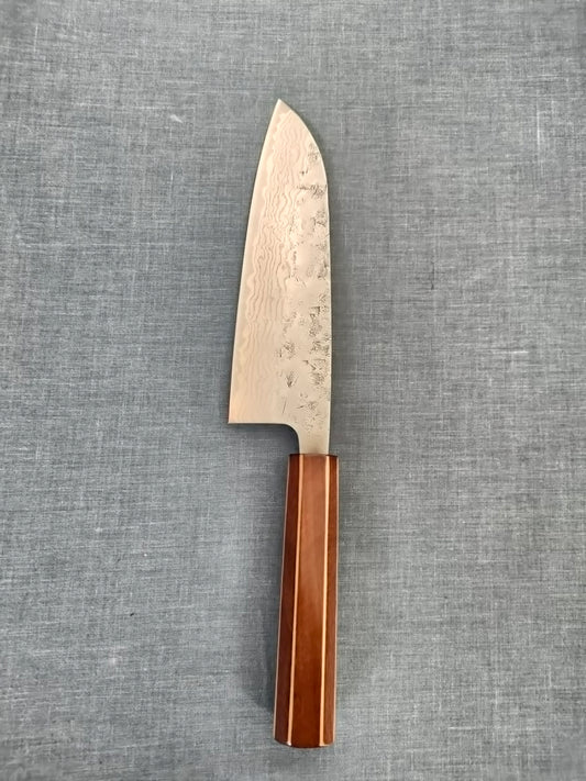Tsunehisa | Swedish Steel Damascus Washiji | Santoku 165mm