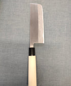 Hidari Yorimitsu | Nishigata Nakiri 165mm | Carbon Steel Damascus