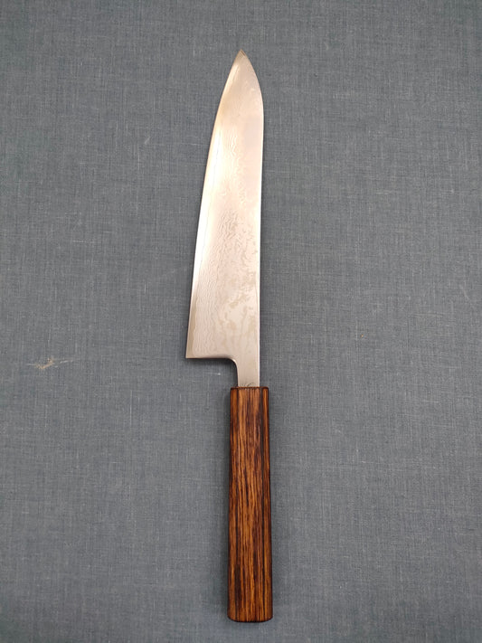 Tsunehisa | Forged VG10 Damascus | Gyuto 210mm | Burnt Oak