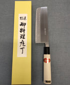 Hidari Yorimitsu | Nishigata Nakiri 165mm | Carbon Steel Damascus