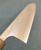 Saji Knives | Santoku 180mm | Rainbow Damascus | Aogami 2 | Rosewood White Horn