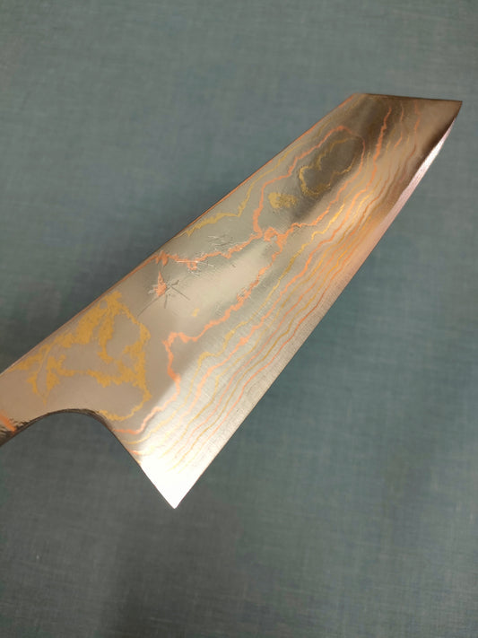 Saji Knives | Rainbow Damascus | Bunka