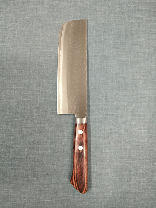 Masutani | Tsuchime | Nakiri | 165mm | VG1 | Brown Pakka