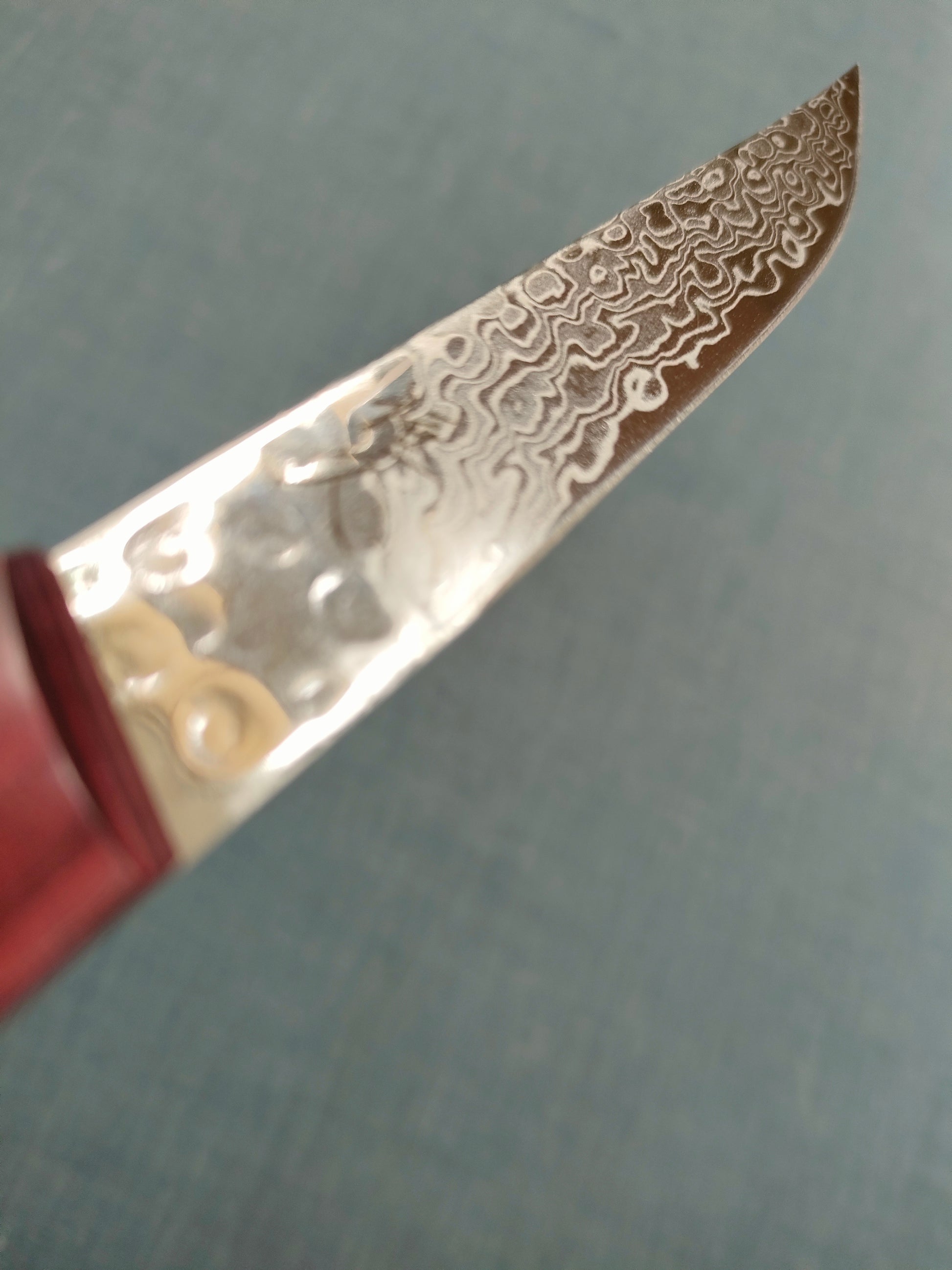 Damascus Steak Knife | AUS10 | 90mm