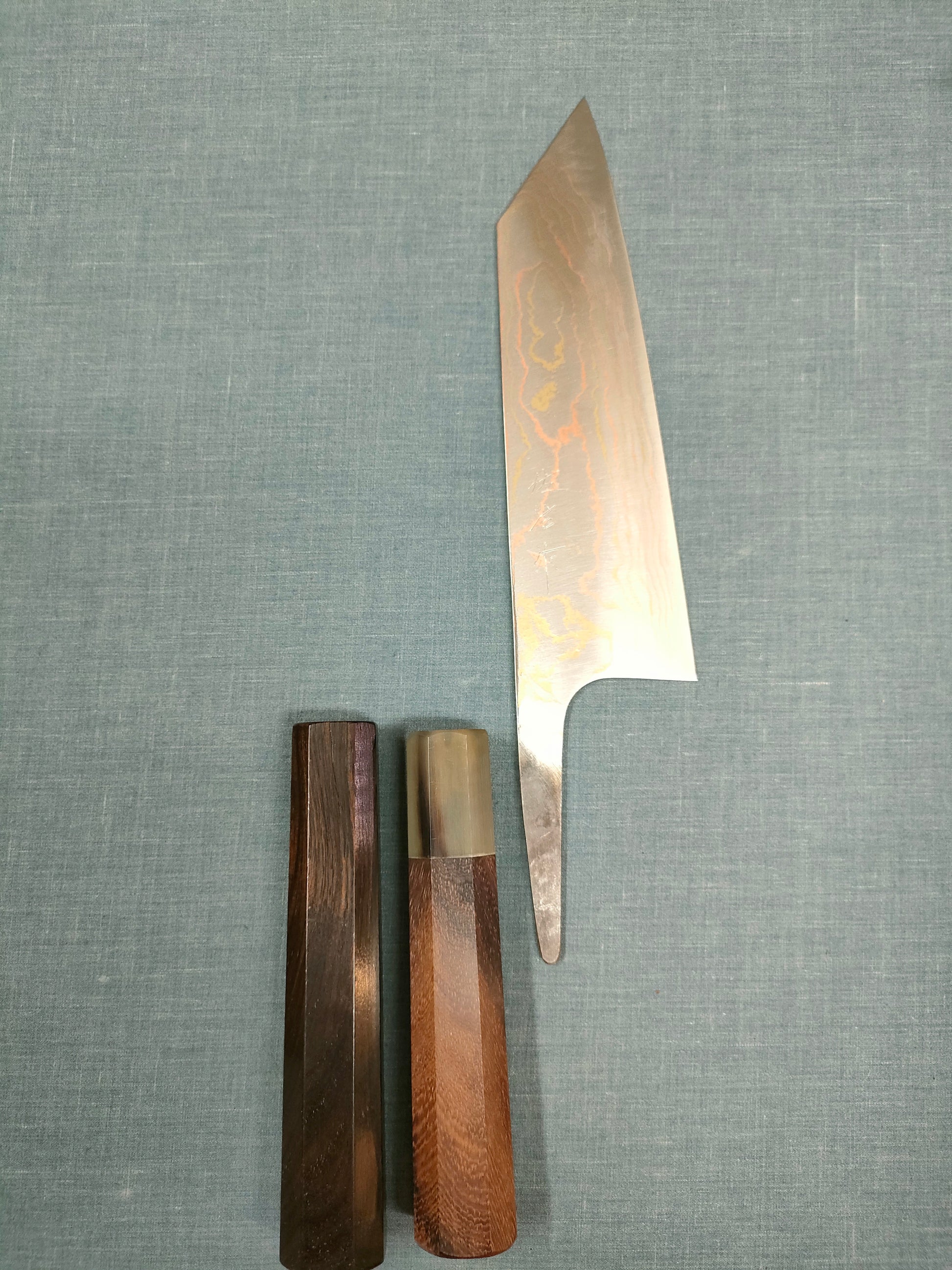 Saji Knives | Rainbow Damascus | Bunka