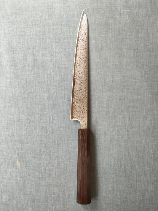 Tsunehisa | VG10 Damascus | Sujihiki 240mm | Ebony