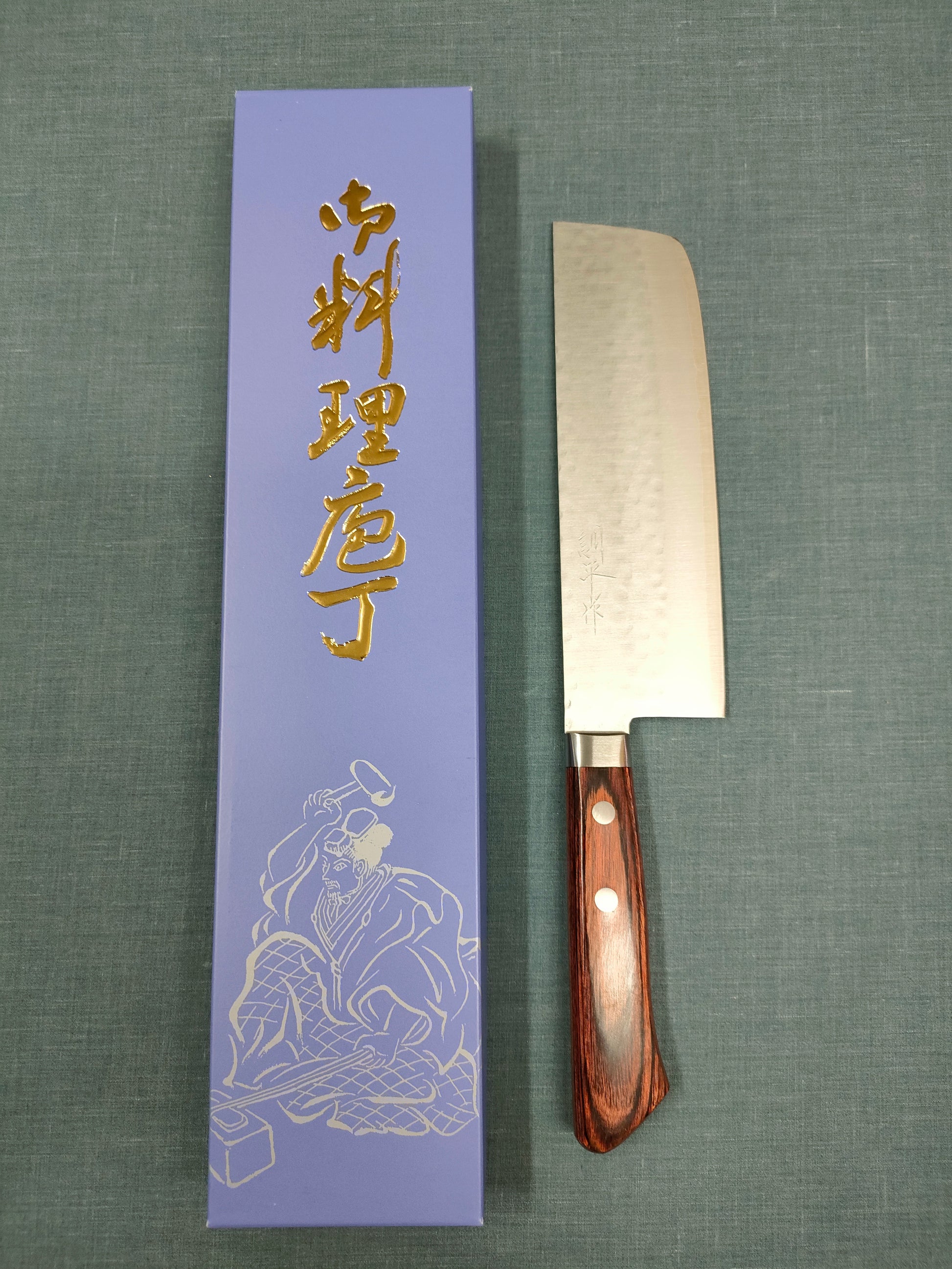 Masutani | Tsuchime | Nakiri | 165mm | VG1 | Brown Pakka