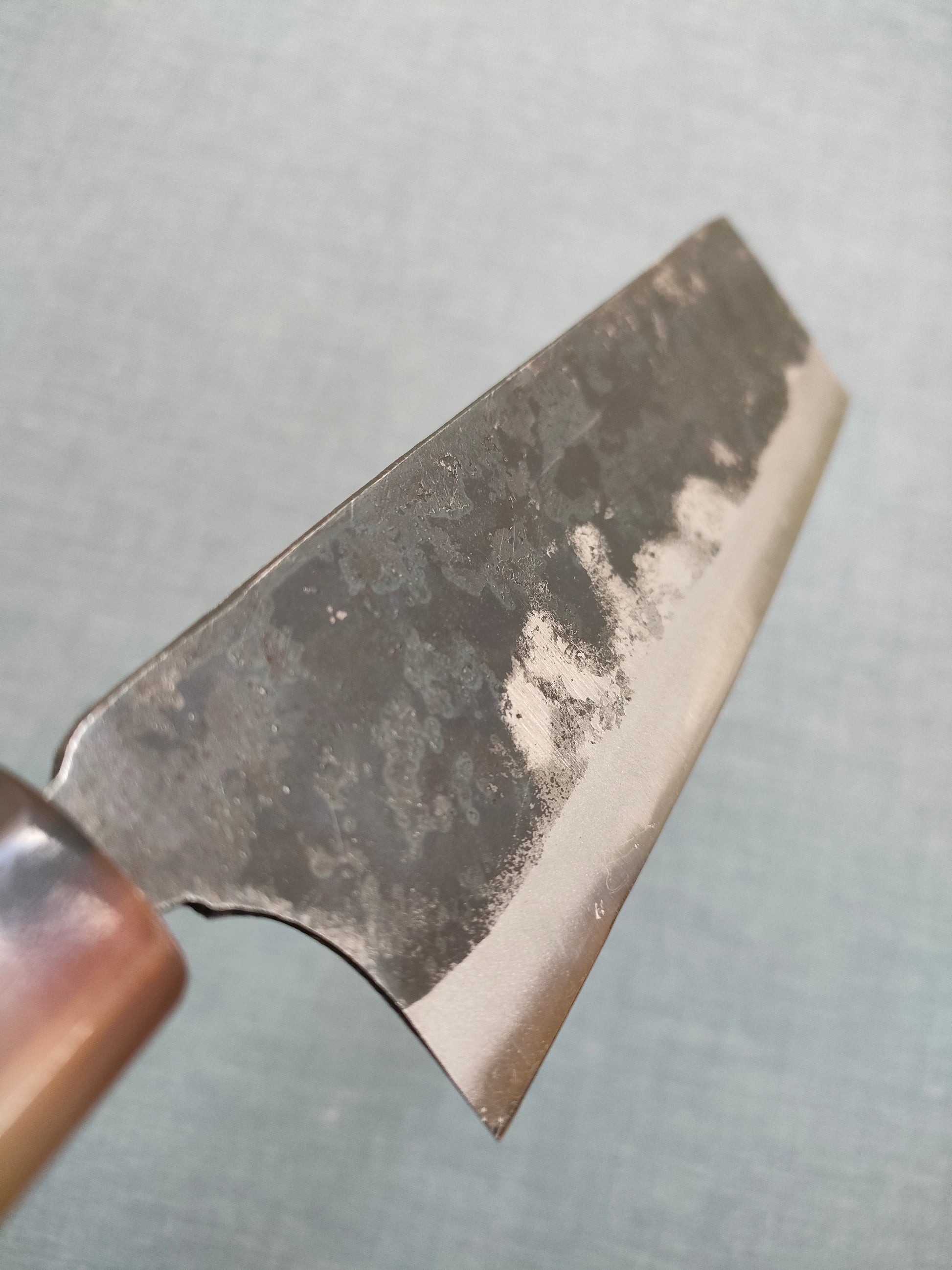 Yosimitu Kajiya | Nakiri 158mm | Shirogami 2 | Quince & Horn