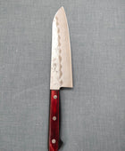 Tsunehisa | Ginsan 3 Nashiji | Santoku 180mm | Red Pakka