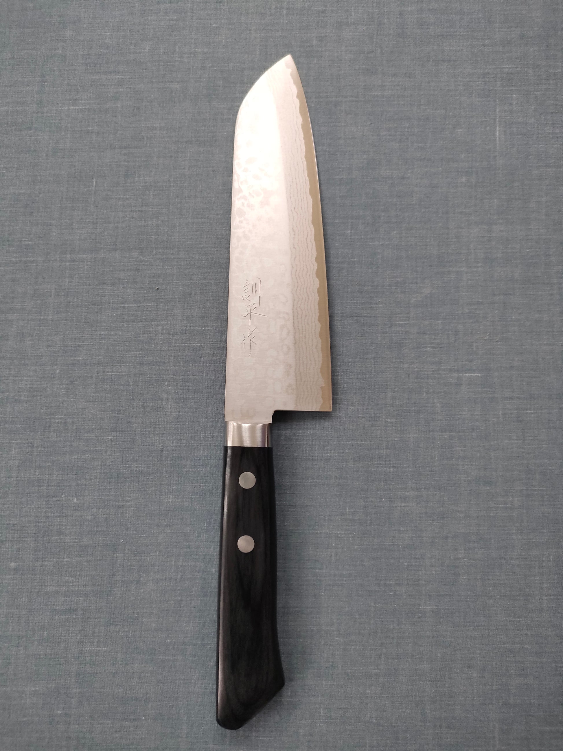 Masutani | Damascus | Santoku 170mm | VG10 | Black Pakka