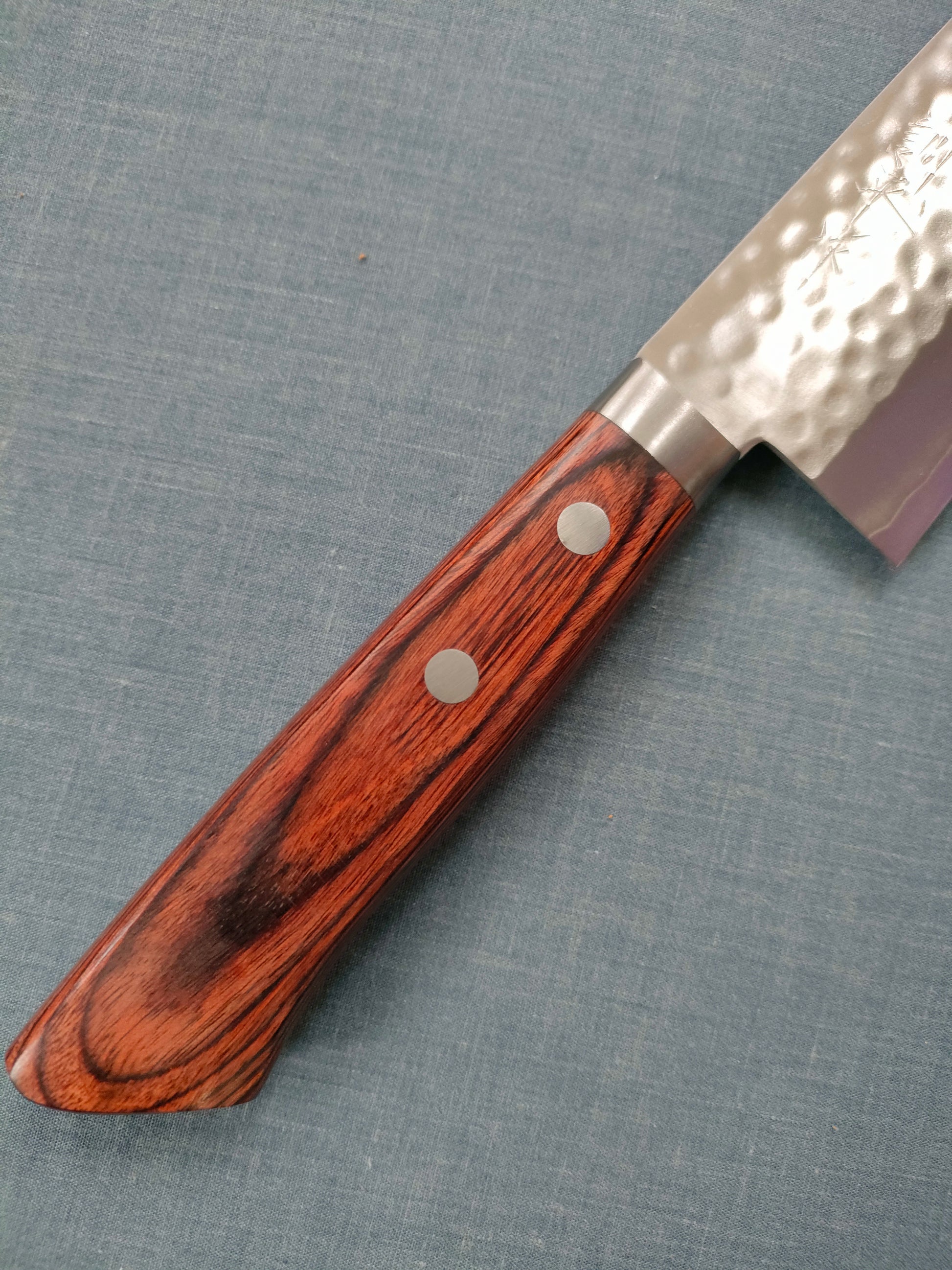 Masutani | Tsuchime | Santoku 170mm | VG1 | Brown Pakka