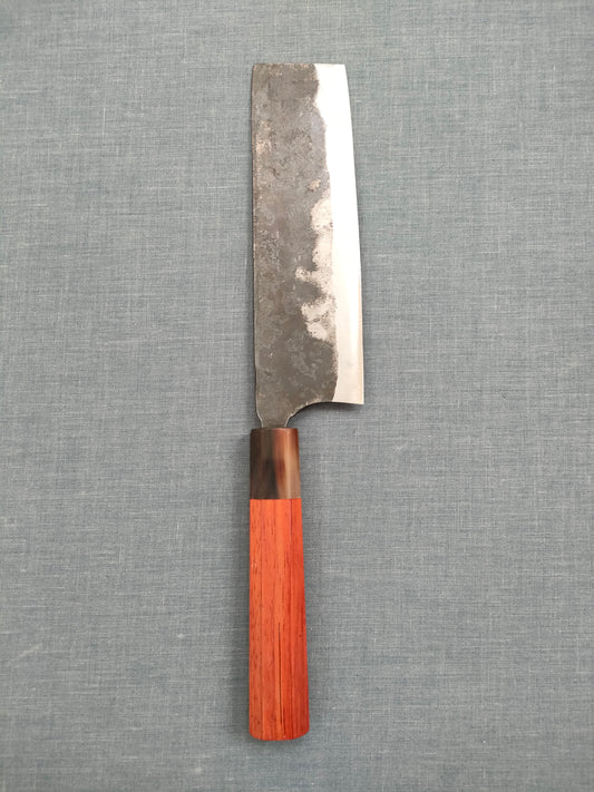 Yosimitu Kajiya | Nakiri 158mm | Shirogami 2 | Quince & Horn