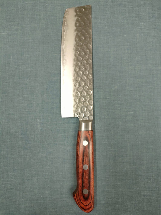 Tsunehisa | VG10 Tsuchime | Nakiri 160mm | Brown Pakka
