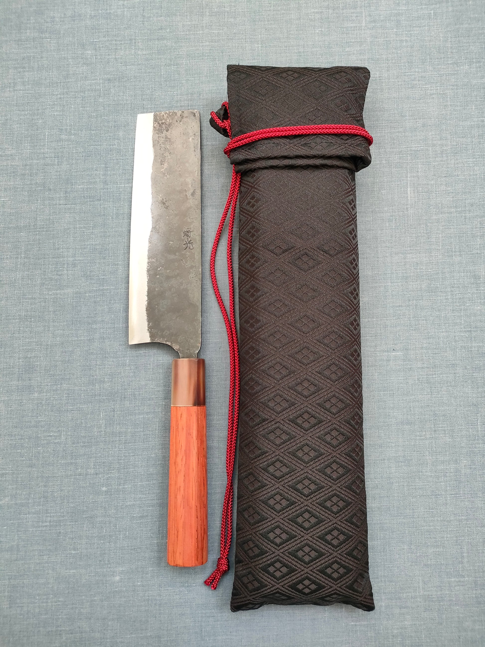 Yosimitu Kajiya | Nakiri 158mm | Shirogami 2 | Quince & Horn
