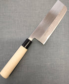 Hidari Yorimitsu | Nishigata Nakiri 165mm | Carbon Steel Damascus