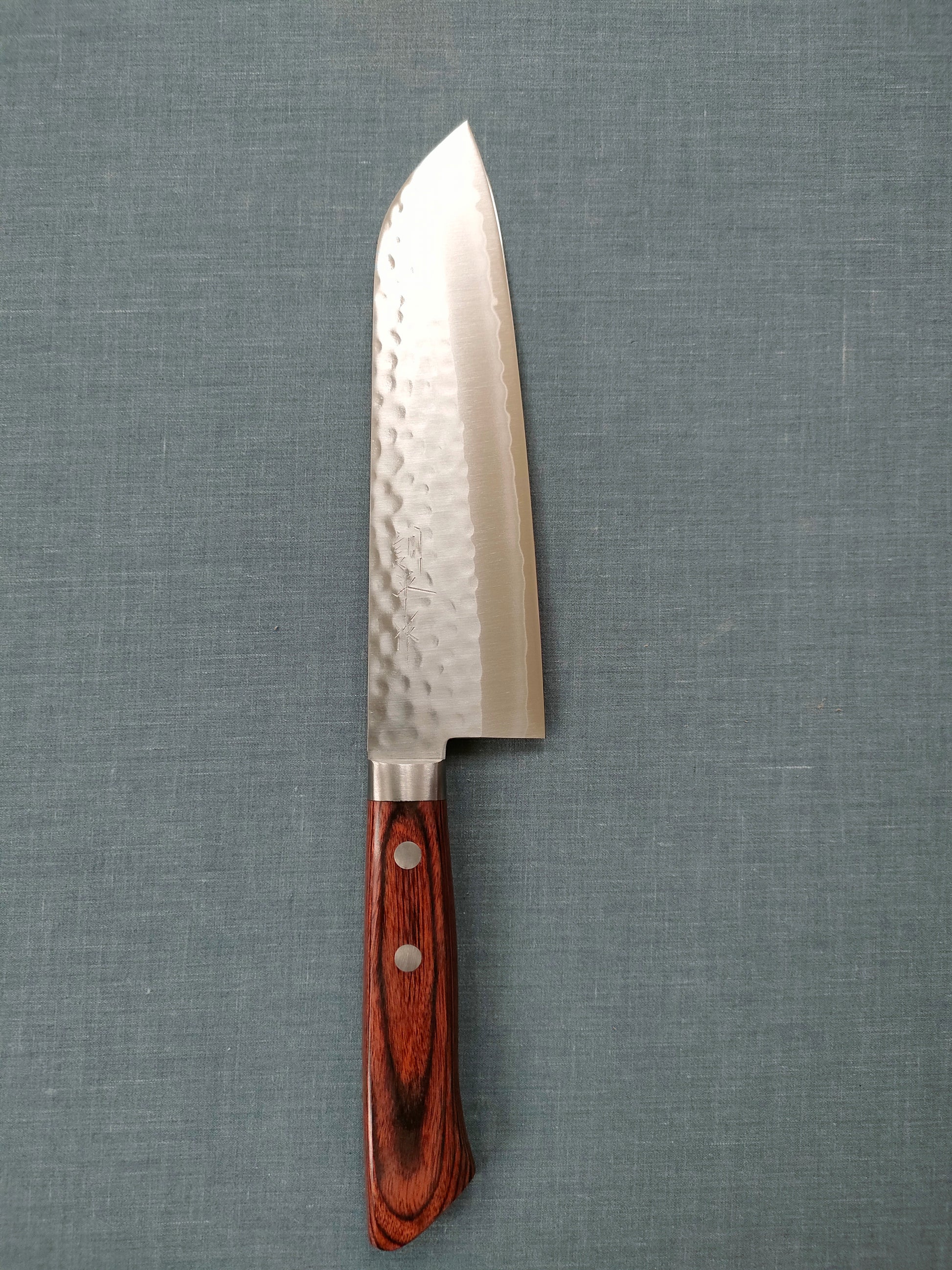 Masutani | Tsuchime | Santoku 170mm | VG1 | Brown Pakka