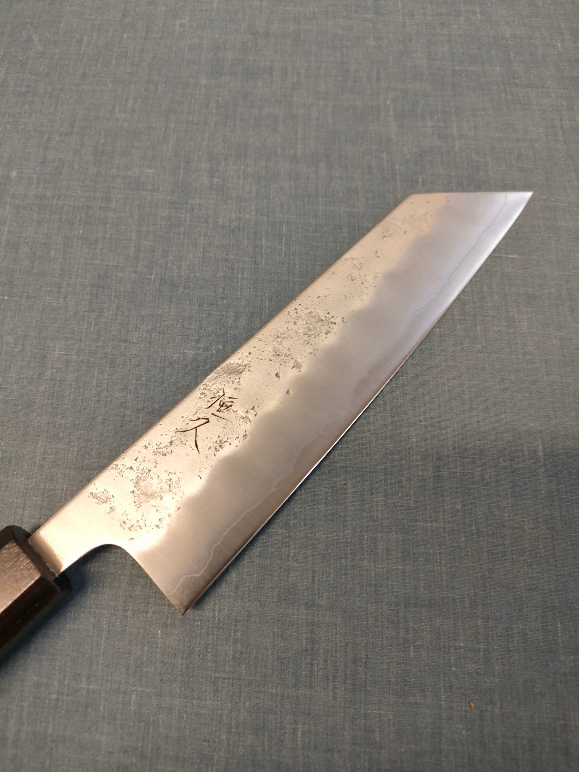 Tsunehisa | Nashiji | Bunka 175mm | Ginsan 3 | Ebony